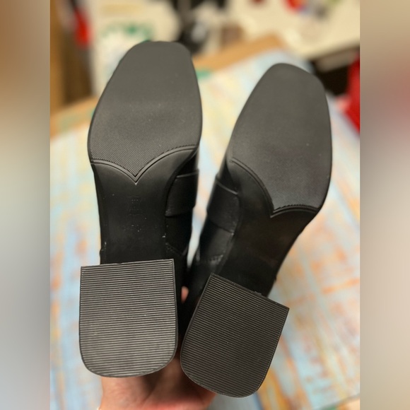 Black Leather Ankle Boots - Picture 6 of 8